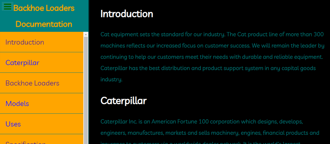Technical Documentation Page Thumbnail